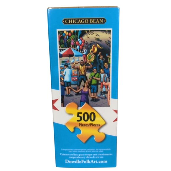 Dowdle "Chicago Bean" Millennium Park 500 Piece Jigsaw Puzzle 16x20 Made in USA - Picture 4 of 4